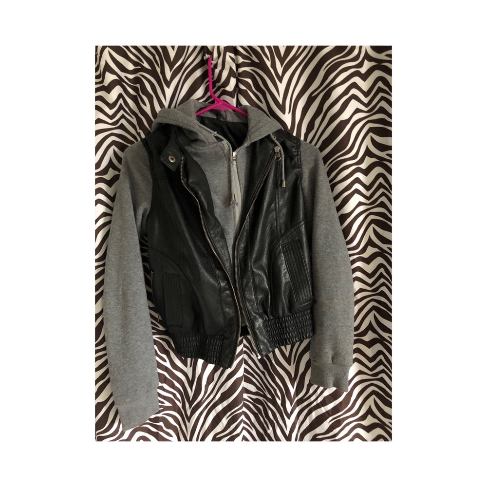 Faux Leather Biker Jacket
